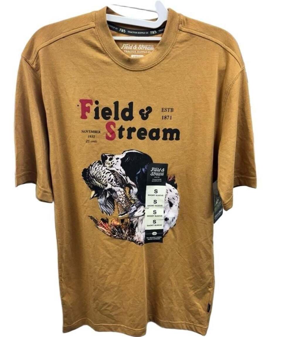 Field & Stream Men's Short Sleeve Field Dog Shirt, Apple Cinnamon, Size S